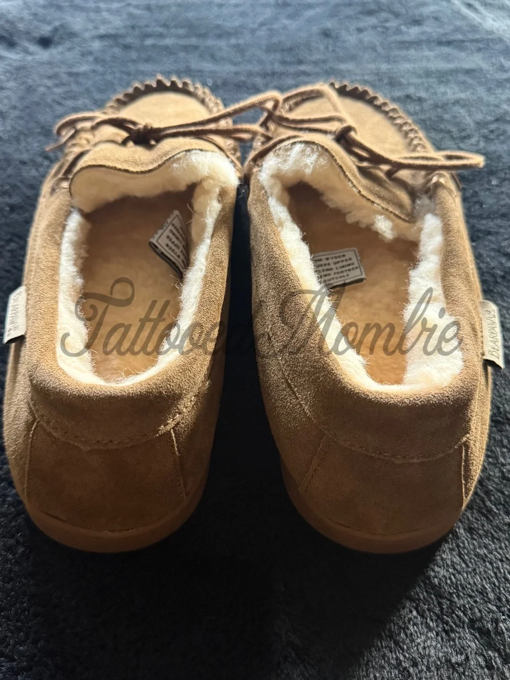 Bearpaw Men’s Brown Suede Moccasin Slippers